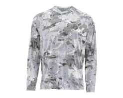 Simms SolarFlex Hoody - Print 10 Simms SolarFlex Hoody - Print -Daiwa Store 12162 069 solarflex hoody print cloud camo grey front s19