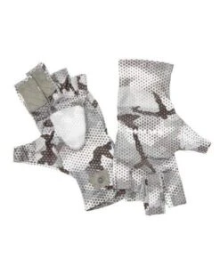 Simms SolarFlex SunGloves 7 Simms SolarFlex SunGloves -Daiwa Store 12661 771 solarflex sunglove hex flo camo steel s21