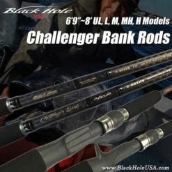 Black Hole USA Challenger Bank Conventional Rods (Spiral Wrapped)