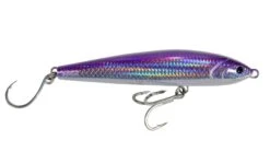 Hogy Lures Charter Grade Sliders -Daiwa Store Charter Slider Half Beak Violet Glow