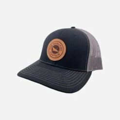 The Qualified Captain Leather Patch Trucker Hat