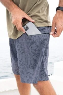 Aftco Saba Boardshort -Daiwa Store Saba Gray