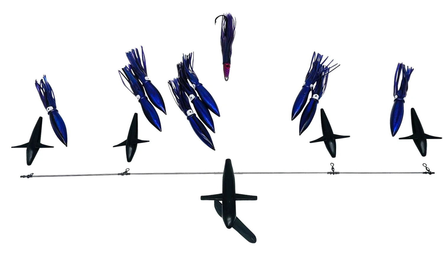 Chatter Lures 36" Side Tracker - 9" Floating Squid 4 Chatter Lures 36" Side Tracker - 9" Floating Squid - Image 2